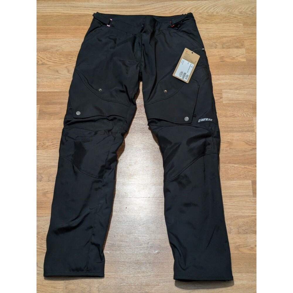 Dainese New Drake Air Lady Tex Pants Black Womens Size 52 Motorcycle Riding Gear